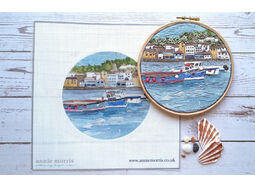 *NEW* Coastal Fishing Village Embroidery Pattern Design