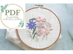 *NEW* Posy Bouquet Downloadable Embroidery Pattern PDF