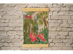 'The Retreat' Embroidery Wall Hanging Panel Design