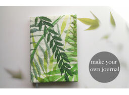 Make Your Own Journal Cover, 'Leafy' Embroidery Panel