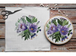 *NEW* Spring Blooms Embroidery Panel to fit 6 or 7 inch hoop