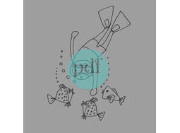 'Little Swimmer' PDF Embroidery Template Now Half Price at £3!