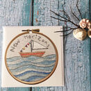 'New Horizons' Printed Embroidery Greetings Card additional 4