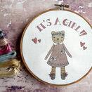 'It's a Girl!' New Baby Hoop Hand Embroidery Kit additional 2