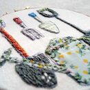 'Garden Tools' Embroidery Hoop Art additional 2