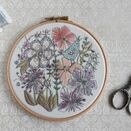'Birdsong' Floral Embroidered Hoop Art additional 1