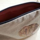 Embroidered Tiger Scallop Shell Make Up Bag additional 2