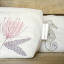 Embroidered Botanical Cosmetic Purse additional 2