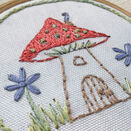 Mini Hoop Art Hand Embroidery Kit - Fairy House additional 3