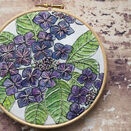 Hydrangea Flowers Hoop Art Hand Embroidery Kit additional 4