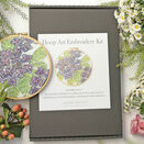 Hydrangea Flowers Hoop Art Hand Embroidery Kit additional 1