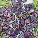 Hydrangea Flowers Hoop Art Hand Embroidery Kit additional 3