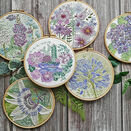 Hydrangea Flowers Hoop Art Hand Embroidery Kit additional 5
