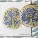 Agapanthus Flower Hand Embroidery Pattern Design additional 3