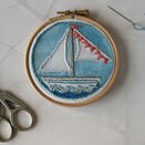 Little Boat Mini Hoop Art Hand Embroidery Kit additional 6