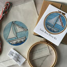 Little Boat Mini Hoop Art Hand Embroidery Kit additional 4
