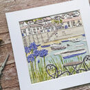 Mousehole Coastal Embroidery Pattern Design additional 1