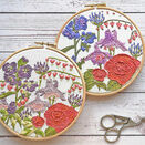 Dicentra flower Bleeding Hearts Floral Embroidery Pattern Panel additional 6