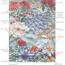 Summer Garden Floral Embroidery Pattern Design - Mini Wall hanging - additional 16