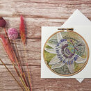 *NEW* Passionflower Printed Greeting card with Free UK Postage additional 2