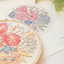 Peony Bouquet Floral Embroidery Pattern Design additional 8