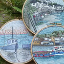 St Ives Coastal Fishing Village Embroidery Pattern Design additional 7