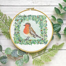Robin Redbreast Bird Embroidery Pattern Design additional 8