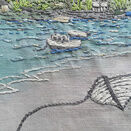 Water's Edge Mini Wall hanging - Linen Embroidery Panel additional 4