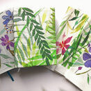 Make Your Own Journal Cover, 'Leafy' Embroidery Panel additional 5